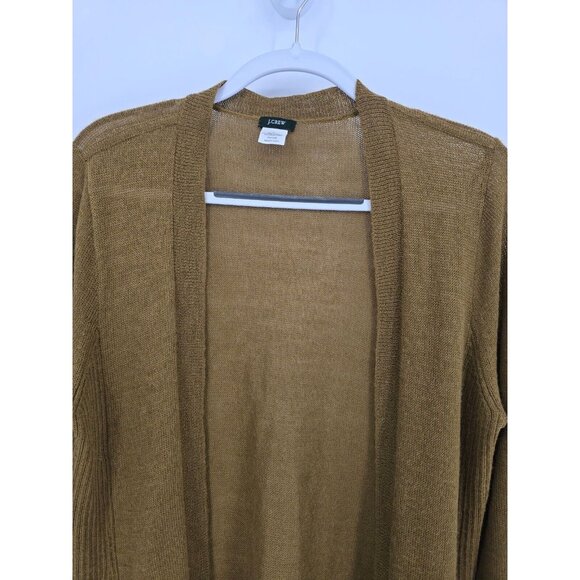Women's Open Front Cardigan Sweater - Tan - Picture 2 of 11